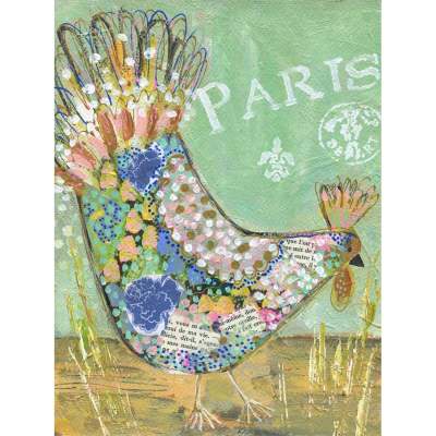 Parisian Poultry - Charlotte Canvas Wall Art