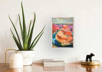 Road Trip - Horseshoe Mini Framed Canvas