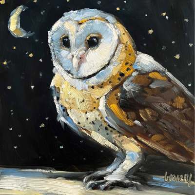 Midnight Visitor Canvas Wall Art