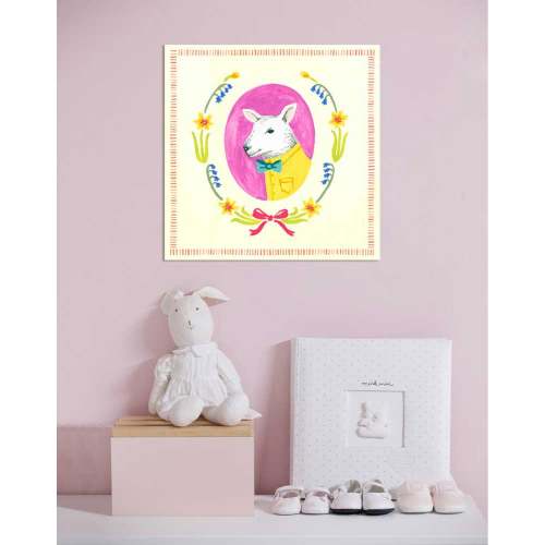 Portraits Of The Spring - Lamb Canvas Wall Art