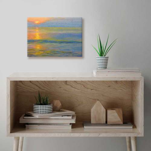 Ocean Sunset Canvas Wall Art