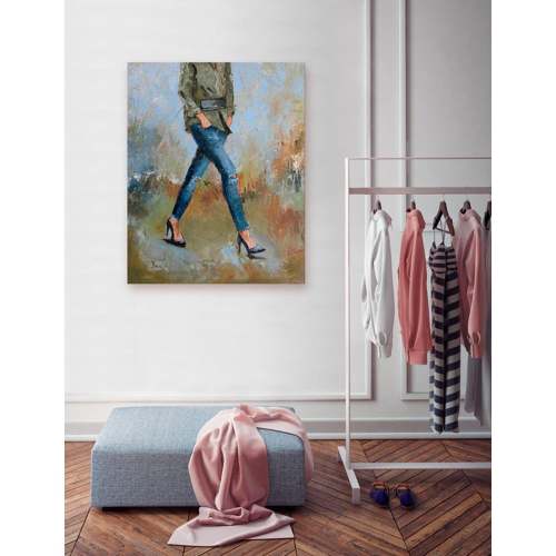 Figurative - Olive Girl Canvas Wall Art