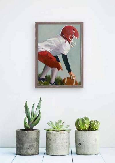 Lil' Football Star 2 Mini Framed Canvas