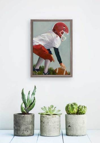 Lil' Football Star 2 Mini Framed Canvas