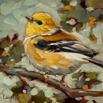 Goldie Bird Canvas Wall Art