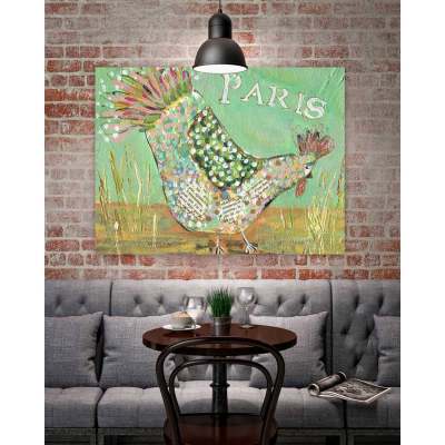 Parisian Poultry - Genevieve Canvas Wall Art