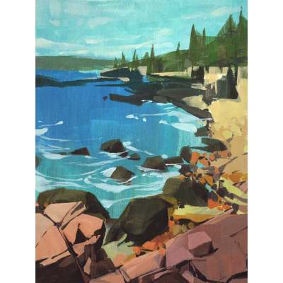 Road Trip - Acadia Canvas Wall Art