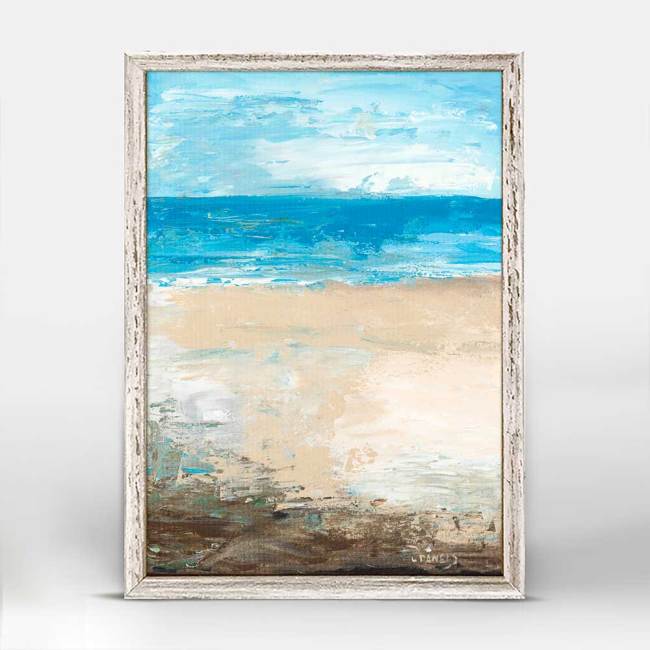 At The Shore Mini Framed Canvas