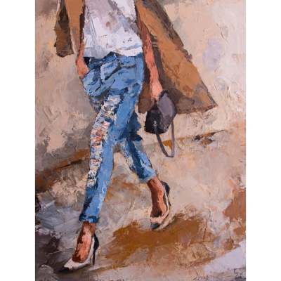 Figurative - Going Shopping Canvas Wall Art