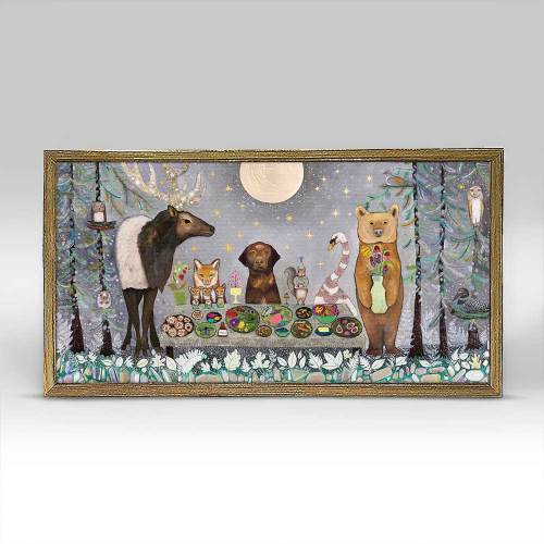 Holiday - Moonlit Kingdom Embellished Mini Framed Canvas