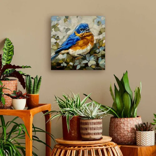 Bluebird Looking For A Reason Canvas Wall Art