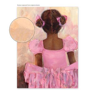 Perfect Ballerina - African American Canvas Wall Art