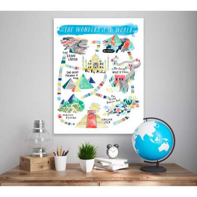 Wonders Of The World Canvas Wall Art