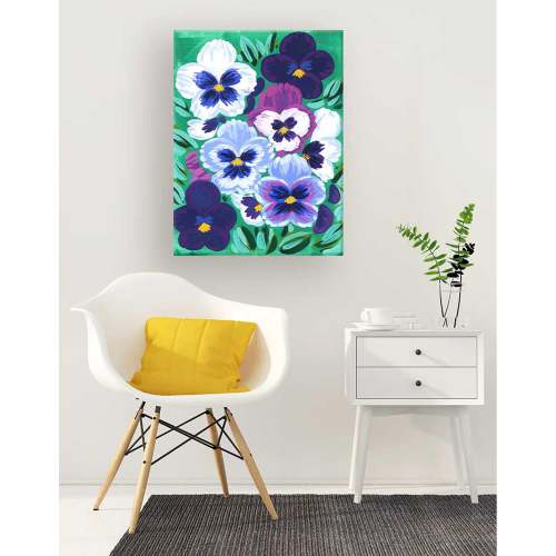 Pansy Canvas Wall Art