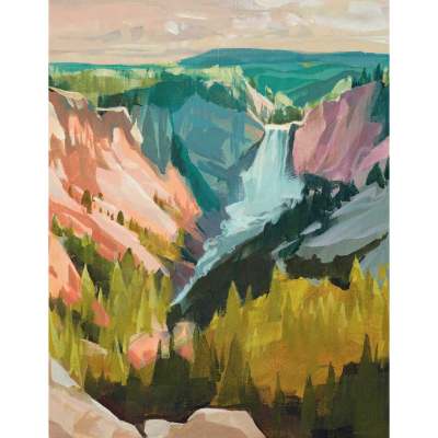 Road Trip - Yellowstone 1 Canvas Wall Art