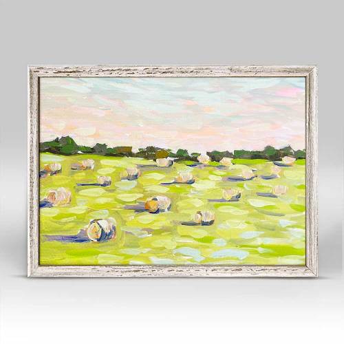 Hay Bales Mini Framed Canvas