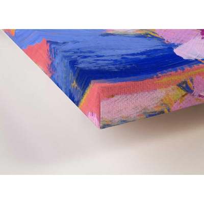 Birdsong In Coral 1 Canvas Wall Art