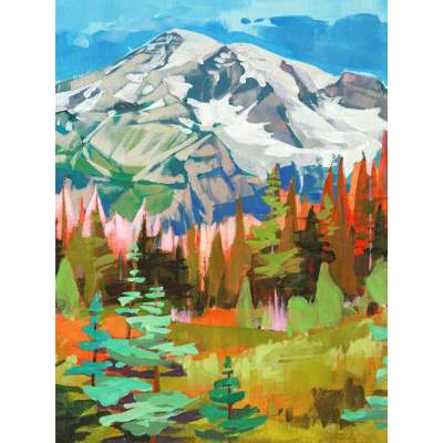 Road Trip - Rainier Canvas Wall Art