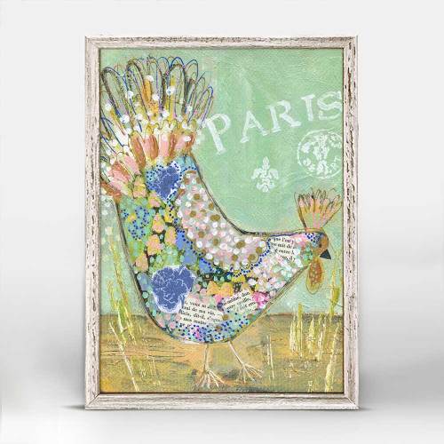 Parisian Poultry - Charlotte Mini Framed Canvas