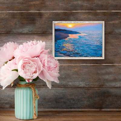 Reflections At Dusk Mini Framed Canvas