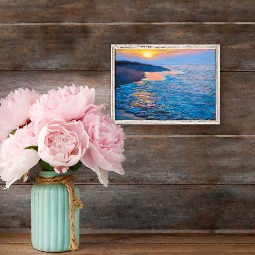 Reflections At Dusk Mini Framed Canvas