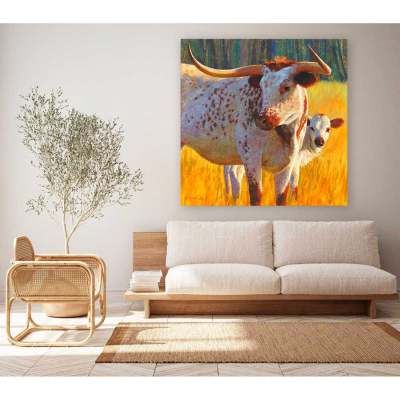 Pastoral Portraits - Cattle Country Canvas Wall Art
