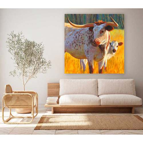 Pastoral Portraits - Cattle Country Canvas Wall Art