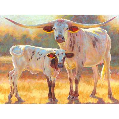 Pastoral Portraits - Block & Chip Canvas Wall Art