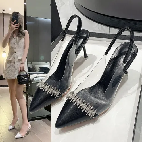 full diamond women's outerwear stiletto high heels