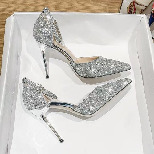 women's french style wedding shoes stiletto