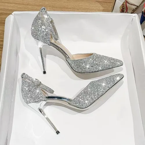 women's french style wedding shoes stiletto