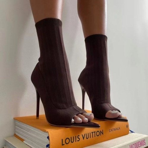 women's fashion high heel fish mouth shoes
