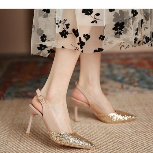 pointed toe high heels all match casual shoes