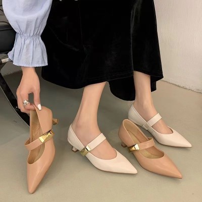 spring summer new pointed toe high heels
