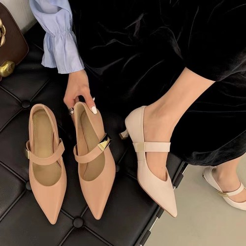 spring summer new pointed toe high heels