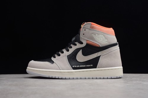 Air Jordan 1 Retro High Neutral Grey Hyper Crimson 555088-018