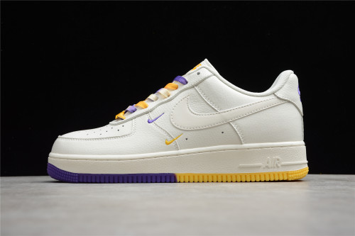Nike Air Force 1​'07 Low Su19 White Purple Yellow CT1989-106