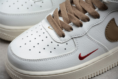 Nike Air Force 1 High ID Beige Brown Casual Shoes 808788-995