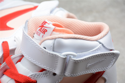 Nike Air Force 1 Mid Retro White Orange University Red CD0884-123