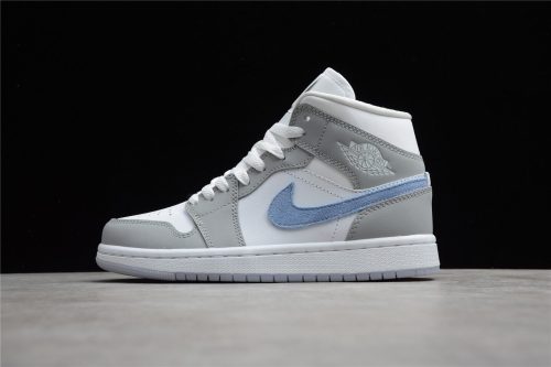 Jordan 1 Mid Wolf Grey Aluminum (W)  BQ6472-105