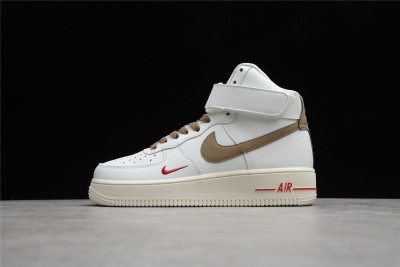 Nike Air Force 1 High ID Beige Brown Casual Shoes 808788-995