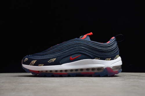 Nike Air Max 97 Golf NRG Wing It Obsidian Navy Gym Red CK1220-400