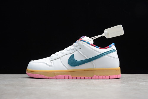 Parra x Nike SB Dunk Low White Blue Pink CN4504 108