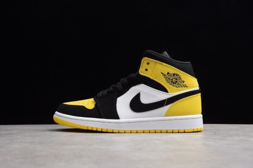 Air Jordan 1 Mid Yellow Toe Black 852542-071