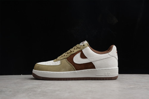 Nike Air Force 1 07 Low Suede Chocolate White Shoes DB2260-199
