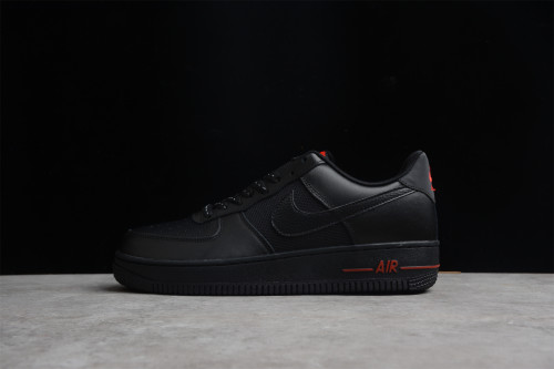 Nike Air Force 1 07 Low Black Red Running Shoes DO6359-001