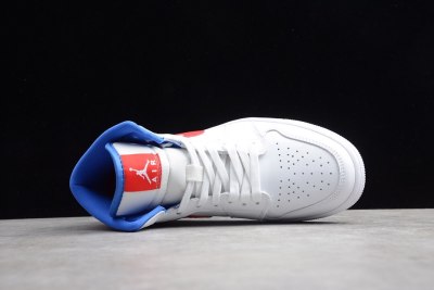 Jordan 1 Mid White Red Royal (W) BQ6472-164