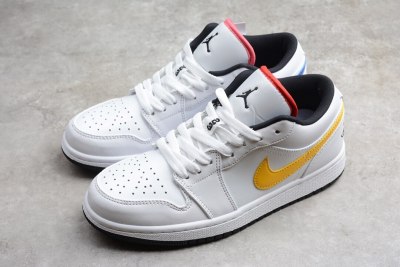Jordan 1 Low White Multi-Color CW7009-100