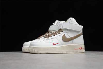 Nike Air Force 1 High ID Beige Brown Casual Shoes 808788-995