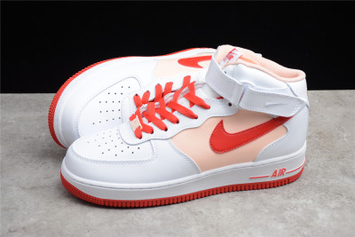 Nike Air Force 1 Mid Retro White Orange University Red CD0884-123